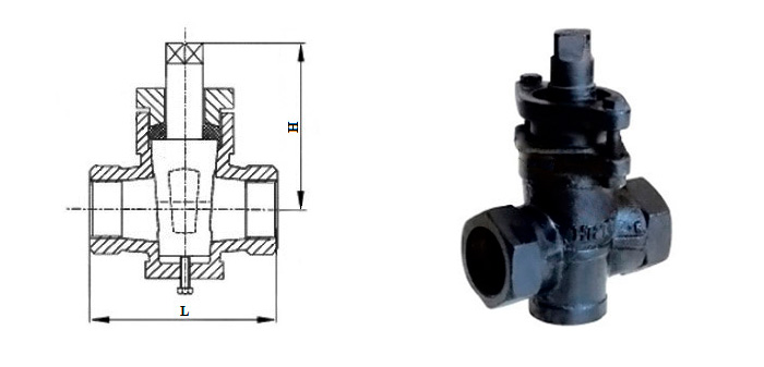 Cast iron threaded plug valve 11ch6bk