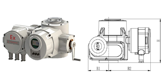 Электроприводы для задвижек 30ч539р, 30ч939р серии ZA