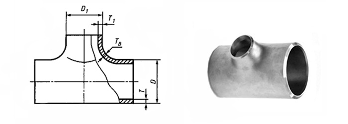 Стальные тройники переходные ГОСТ 17376