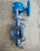 Затвор поворотный межфланцевый с тройным эксцентриком под ручной редуктор или электропривод Ру 16 Ду 65