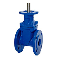 Задвижка чугунная 30ч539р, 30ч939р с обрезиненным клином под электропривод