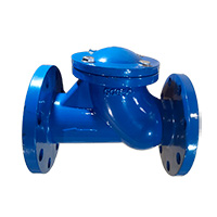 Клапан обратный шаровой чугунный фланцевый