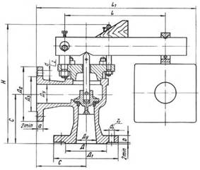 Sketch of the safety valve 17h18br